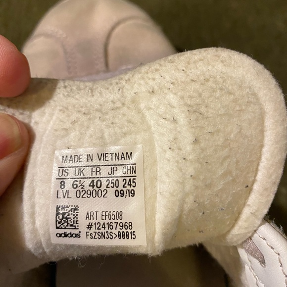 Adidas Women's White and Grey Sneakers - Picture 6 of 6